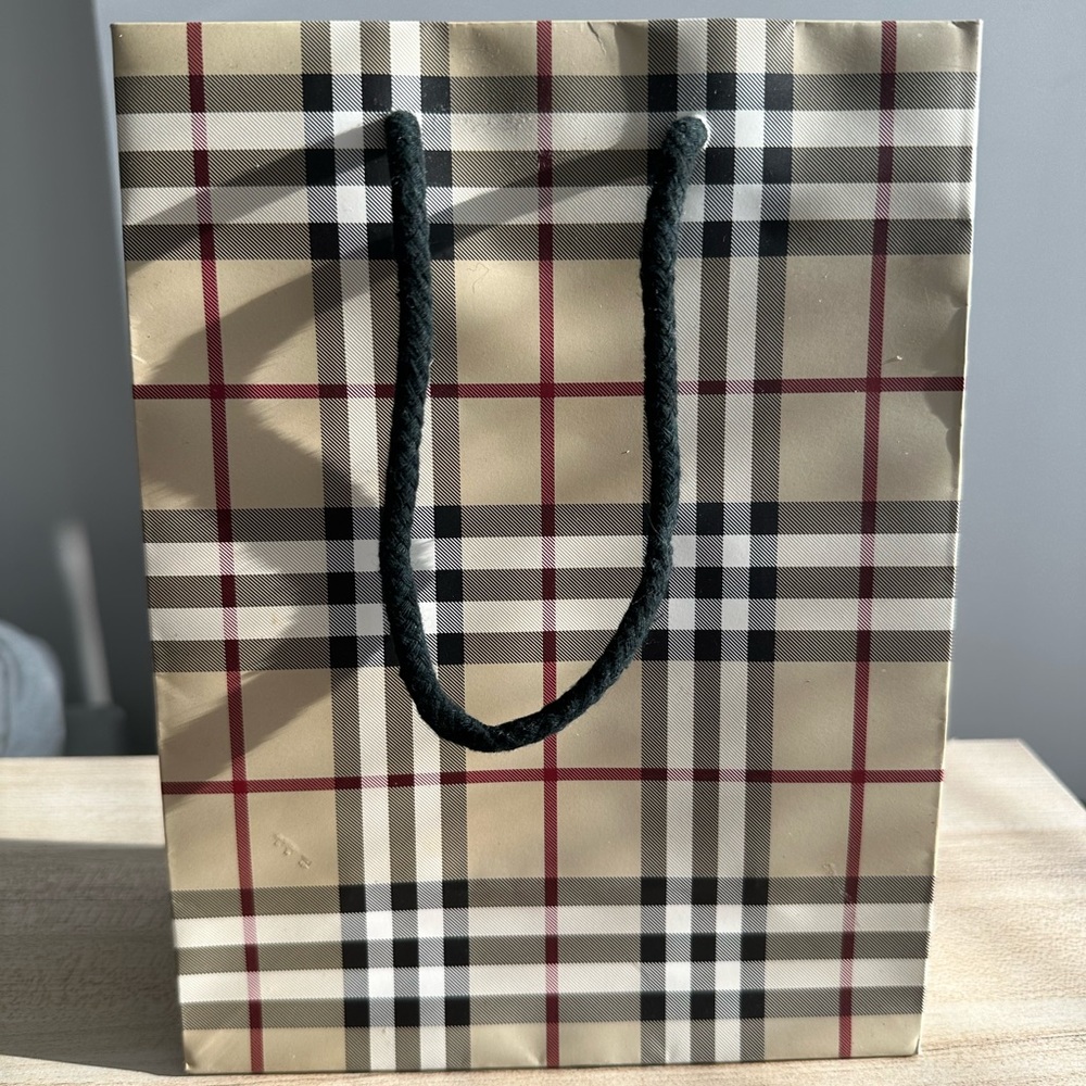 Burberry print gift bag, in good condition